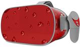 Decal style Skin Wrap compatible with Oculus Go Headset - Raining Red (OCULUS NOT INCLUDED)