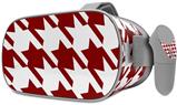 Decal style Skin Wrap compatible with Oculus Go Headset - Houndstooth Red Dark (OCULUS NOT INCLUDED)