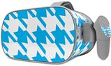 Decal style Skin Wrap compatible with Oculus Go Headset - Houndstooth Blue Neon (OCULUS NOT INCLUDED)