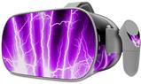 Decal style Skin Wrap compatible with Oculus Go Headset - Lightning Purple (OCULUS NOT INCLUDED)