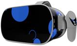 Decal style Skin Wrap compatible with Oculus Go Headset - Lots of Dots Blue on Black (OCULUS NOT INCLUDED)