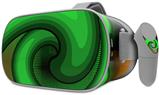 Decal style Skin Wrap compatible with Oculus Go Headset - Alecias Swirl 01 Green (OCULUS NOT INCLUDED)