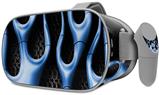 Decal style Skin Wrap compatible with Oculus Go Headset - Metal Flames Blue (OCULUS NOT INCLUDED)