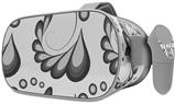 Decal style Skin Wrap compatible with Oculus Go Headset - Petals Gray (OCULUS NOT INCLUDED)