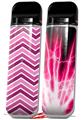 Skin Decal Wrap 2 Pack for Smok Novo v1 Zig Zag Pinks VAPE NOT INCLUDED