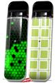Skin Decal Wrap 2 Pack for Smok Novo v1 HEX Green VAPE NOT INCLUDED