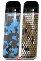 Skin Decal Wrap 2 Pack for Smok Novo v1 WraptorCamo Old School Camouflage Camo Blue Medium VAPE NOT INCLUDED