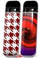 Skin Decal Wrap 2 Pack for Smok Novo v1 Houndstooth Red Dark VAPE NOT INCLUDED