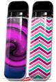 Skin Decal Wrap 2 Pack for Smok Novo v1 Alecias Swirl 01 Purple VAPE NOT INCLUDED