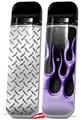 Skin Decal Wrap 2 Pack for Smok Novo v1 Diamond Plate Metal VAPE NOT INCLUDED