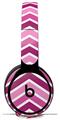 Skin Decal Wrap works with Original Beats Solo Pro Headphones Zig Zag Pinks Skin Only BEATS NOT INCLUDED