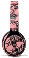 Skin Decal Wrap works with Original Beats Solo Pro Headphones Scattered Skulls Pink Skin Only BEATS NOT INCLUDED
