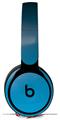 Skin Decal Wrap works with Original Beats Solo Pro Headphones Smooth Fades Neon Blue Black Skin Only BEATS NOT INCLUDED