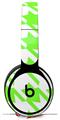 Skin Decal Wrap works with Original Beats Solo Pro Headphones Houndstooth Neon Lime Green Skin Only BEATS NOT INCLUDED