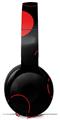 Skin Decal Wrap works with Original Beats Solo Pro Headphones Lots of Dots Red on Black Skin Only BEATS NOT INCLUDED