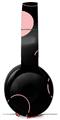 Skin Decal Wrap works with Original Beats Solo Pro Headphones Lots of Dots Pink on Black Skin Only BEATS NOT INCLUDED