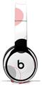 Skin Decal Wrap works with Original Beats Solo Pro Headphones Lots of Dots Pink on White Skin Only BEATS NOT INCLUDED