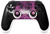 Skin Decal Wrap works with Original Google Stadia Controller Flaming Fire Skull Hot Pink Fuchsia Skin Only CONTROLLER NOT INCLUDED