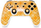 Skin Decal Wrap works with Original Google Stadia Controller Wavey Orange Skin Only CONTROLLER NOT INCLUDED