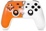 Skin Decal Wrap works with Original Google Stadia Controller Ripped Colors Orange White Skin Only CONTROLLER NOT INCLUDED