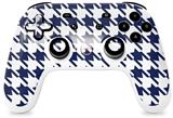 Skin Decal Wrap works with Original Google Stadia Controller Houndstooth Navy Blue Skin Only CONTROLLER NOT INCLUDED