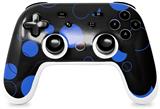 Skin Decal Wrap works with Original Google Stadia Controller Lots of Dots Blue on Black Skin Only CONTROLLER NOT INCLUDED