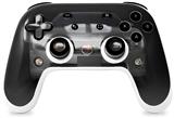 Skin Decal Wrap works with Original Google Stadia Controller 2010 Chevy Camaro Cyber Gray - White Stripes on Black Skin Only CONTROLLER NOT INCLUDED