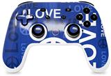 Skin Decal Wrap works with Original Google Stadia Controller Love and Peace Blue Skin Only CONTROLLER NOT INCLUDED