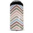 WraptorSkinz Skin Decal Wrap compatible with Yeti 16oz Tal Colster Can Cooler Insulator Zig Zag Colors 03 (COOLER NOT INCLUDED)