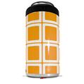 WraptorSkinz Skin Decal Wrap compatible with Yeti 16oz Tal Colster Can Cooler Insulator Squared Orange (COOLER NOT INCLUDED)