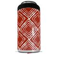 WraptorSkinz Skin Decal Wrap compatible with Yeti 16oz Tal Colster Can Cooler Insulator Wavey Red Dark (COOLER NOT INCLUDED)