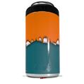 WraptorSkinz Skin Decal Wrap compatible with Yeti 16oz Tal Colster Can Cooler Insulator Ripped Colors Orange Seafoam Green (COOLER NOT INCLUDED)