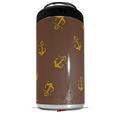 WraptorSkinz Skin Decal Wrap compatible with Yeti 16oz Tal Colster Can Cooler Insulator Anchors Away Chocolate Brown (COOLER NOT INCLUDED)