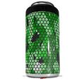WraptorSkinz Skin Decal Wrap compatible with Yeti 16oz Tal Colster Can Cooler Insulator HEX Mesh Camo 01 Green Bright (COOLER NOT INCLUDED)