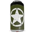 WraptorSkinz Skin Decal Wrap compatible with Yeti 16oz Tal Colster Can Cooler Insulator Distressed Army Star (COOLER NOT INCLUDED)