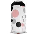 WraptorSkinz Skin Decal Wrap compatible with Yeti 16oz Tal Colster Can Cooler Insulator Lots of Dots Pink on White (COOLER NOT INCLUDED)