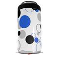 WraptorSkinz Skin Decal Wrap compatible with Yeti 16oz Tal Colster Can Cooler Insulator Lots of Dots Blue on White (COOLER NOT INCLUDED)