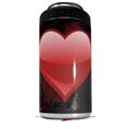 WraptorSkinz Skin Decal Wrap compatible with Yeti 16oz Tal Colster Can Cooler Insulator Glass Heart Grunge Red (COOLER NOT INCLUDED)