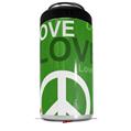 WraptorSkinz Skin Decal Wrap compatible with Yeti 16oz Tal Colster Can Cooler Insulator Love and Peace Green (COOLER NOT INCLUDED)