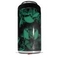 WraptorSkinz Skin Decal Wrap compatible with Yeti 16oz Tal Colster Can Cooler Insulator Skulls Confetti Seafoam Green (COOLER NOT INCLUDED)