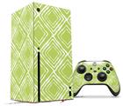 WraptorSkinz Skin Wrap compatible with the 2020 XBOX Series X Console and Controller Wavey Sage Green (XBOX NOT INCLUDED)