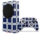 WraptorSkinz Skin Wrap compatible with the 2020 XBOX Series S Console and Controller Squared Navy Blue (XBOX NOT INCLUDED)