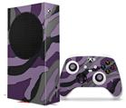 WraptorSkinz Skin Wrap compatible with the 2020 XBOX Series S Console and Controller Camouflage Purple (XBOX NOT INCLUDED)
