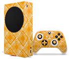 WraptorSkinz Skin Wrap compatible with the 2020 XBOX Series S Console and Controller Wavey Orange (XBOX NOT INCLUDED)
