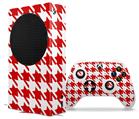 WraptorSkinz Skin Wrap compatible with the 2020 XBOX Series S Console and Controller Houndstooth Red (XBOX NOT INCLUDED)
