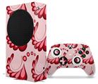 WraptorSkinz Skin Wrap compatible with the 2020 XBOX Series S Console and Controller Petals Red (XBOX NOT INCLUDED)