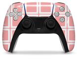 WraptorSkinz Skin Wrap compatible with the Sony PS5 DualSense Controller Squared Pink (CONTROLLER NOT INCLUDED)