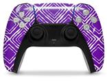 WraptorSkinz Skin Wrap compatible with the Sony PS5 DualSense Controller Wavey Purple (CONTROLLER NOT INCLUDED)