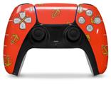 WraptorSkinz Skin Wrap compatible with the Sony PS5 DualSense Controller Anchors Away Red (CONTROLLER NOT INCLUDED)