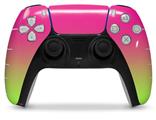 WraptorSkinz Skin Wrap compatible with the Sony PS5 DualSense Controller Smooth Fades Neon Green Hot Pink (CONTROLLER NOT INCLUDED)